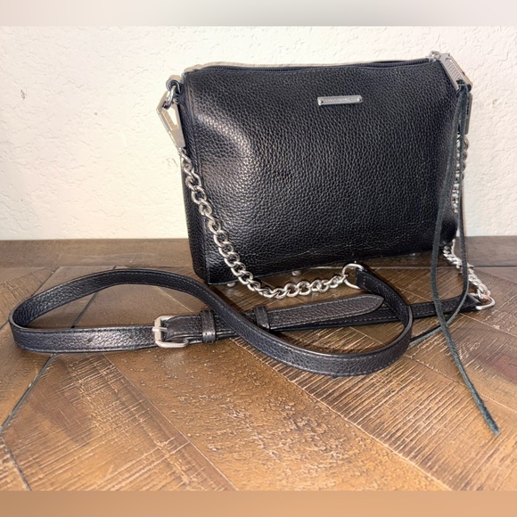 Rebecca Minkoff Black Crossbody Bag with Chain Strap